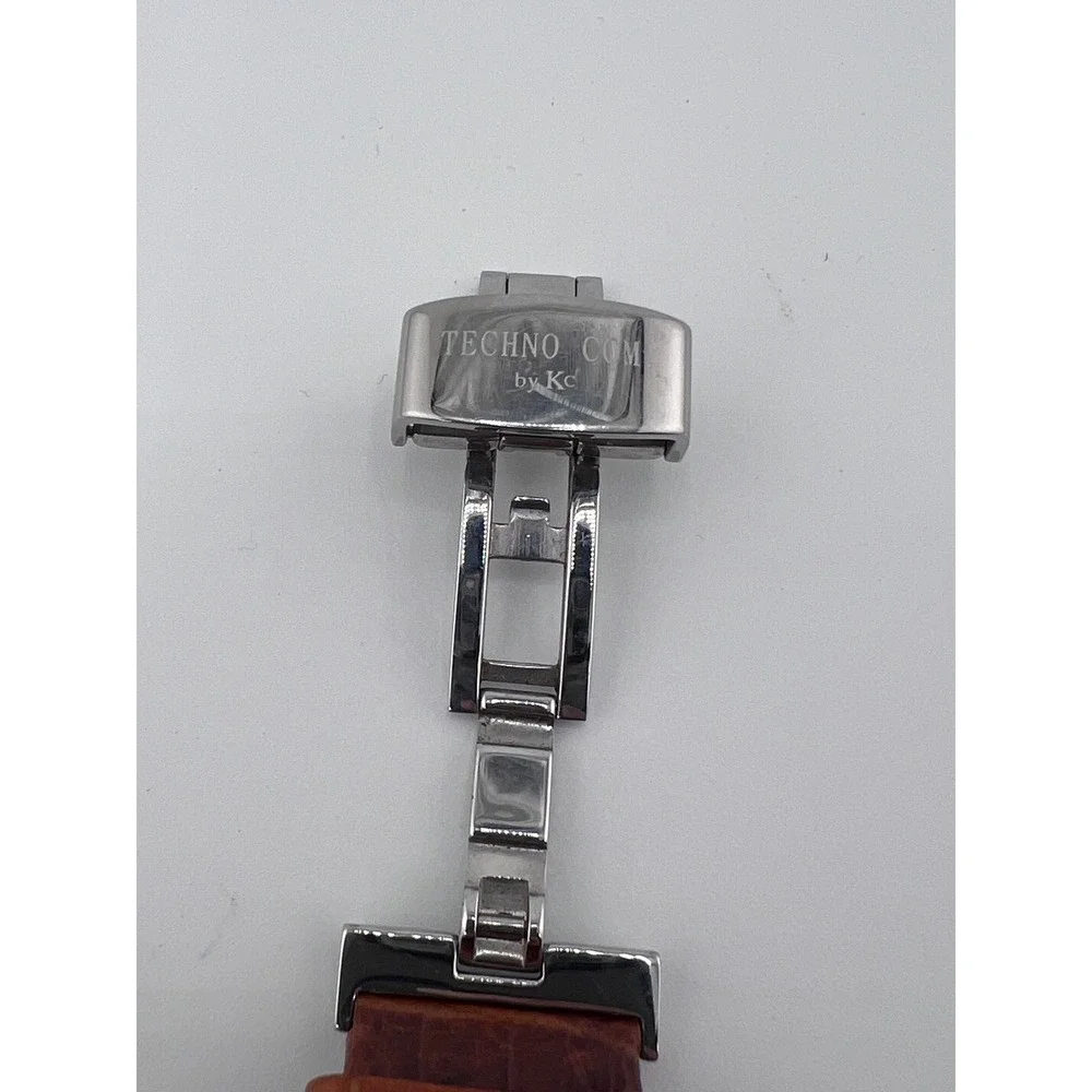 TECHNO COM by Kc Diamond Accent Silver Tone Men's Watch Chronograph‎